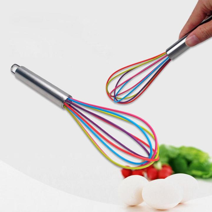 1 pc Heat Resistant Non-Stick Multicolor Kitchen Premium Silicone Whisk