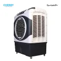 Cherry Air Cooler CR-5000 , AC-220V Fully Large Size , Super Plus Fast Cool , 100 Liters , Auto Swing and Turbo Cooling Technology , 4 Way Movable , Ice Box Technology , 1 Year Warranty. 