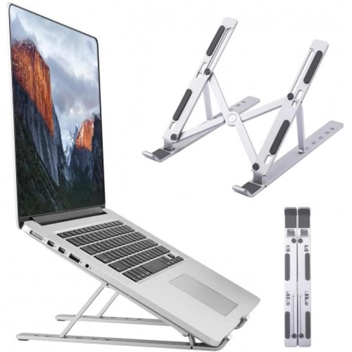 Laptop Stand Adjustable Laptop Stand for Desk Portable Foldable Laptop Holder Aluminum Laptop Cradle