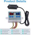 Dual Digital Temperature Humidity Controller For Eggs Incubator Hatching Home Fridge Thermostat Humidistat Thermometer Hygrometer XK-W1099 AC110-220V. 