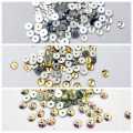 100 Pcs Crystal Acrylic Sew On Rhinestones Tiny Flatback Sewing Beads 5mm Silver,Gold & Multicoor. 