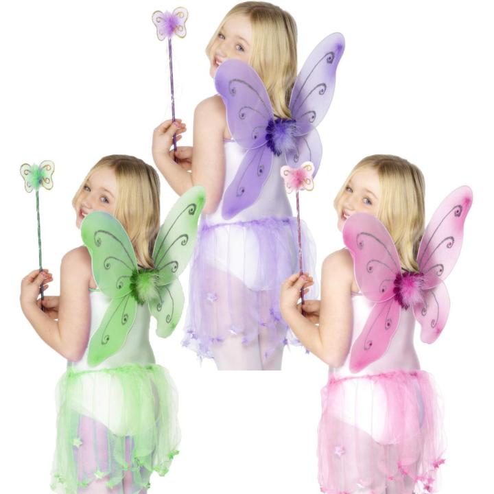 Fairy Butterfly Wings Costume for Baby Girl Angel for Birthday Party