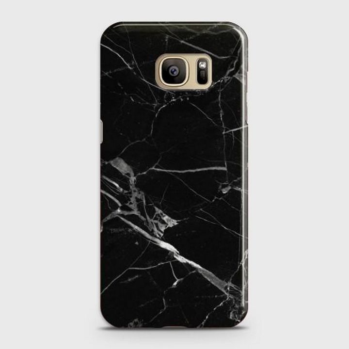 Samsung S7 Cover - SkinLee HQ Hard Case - Black Marble Classic - SKINLEE-299-1-27-74