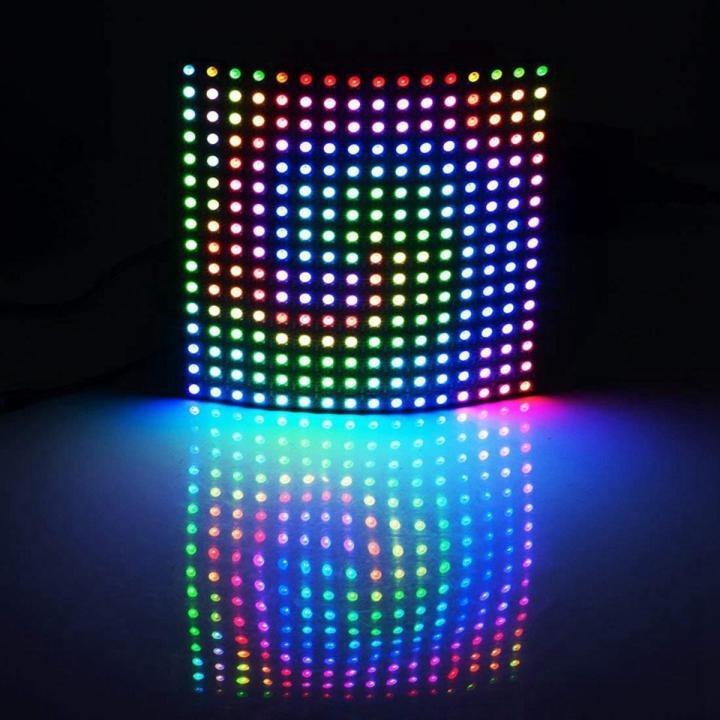 WS2812B LED RGB Flexible Pixel Panel 16X16 Individually Addressable Panel Light LED Module Matrix Screen