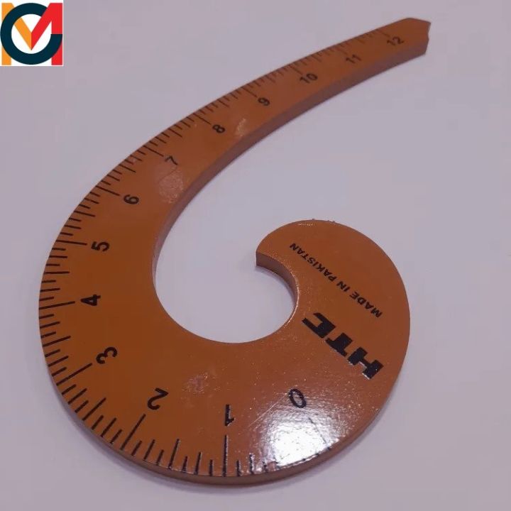 Wooden French Curve shape scale for Sholder Gol gala neckline armhole sleeve caps pocket cutting designers Tailoring Scale for Measuring in high quality. Daraz.pk