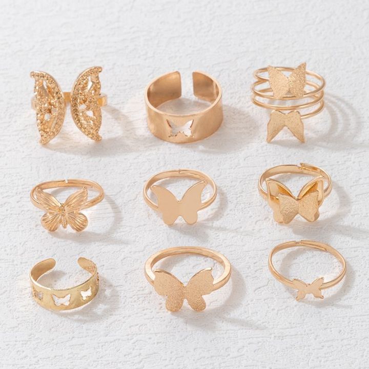 Fashion Jewellery 9 pcs rings