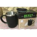 Coffee Mug With Air Tight Lid 400ml | Stainless Steel Mug With Lid And Handle. 