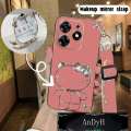 AnDyH Long Rope Casino Hello Kitty Makeup Mirror Stand for Techno Spark 10 Pro Phone Case. 