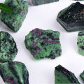 Wholesale natural quartz raw gemstone ruby zoisite rough stone epidote specimen. 