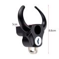 Easy To Install Metal Motorcycle Helmet Lock Anti Theft Black Security