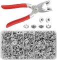 Metal Press Buttons | Metal Snap Button Kit with Hand Pressure Button Piller Tool Kit,Pliers includes 50 durable metal snaps. 