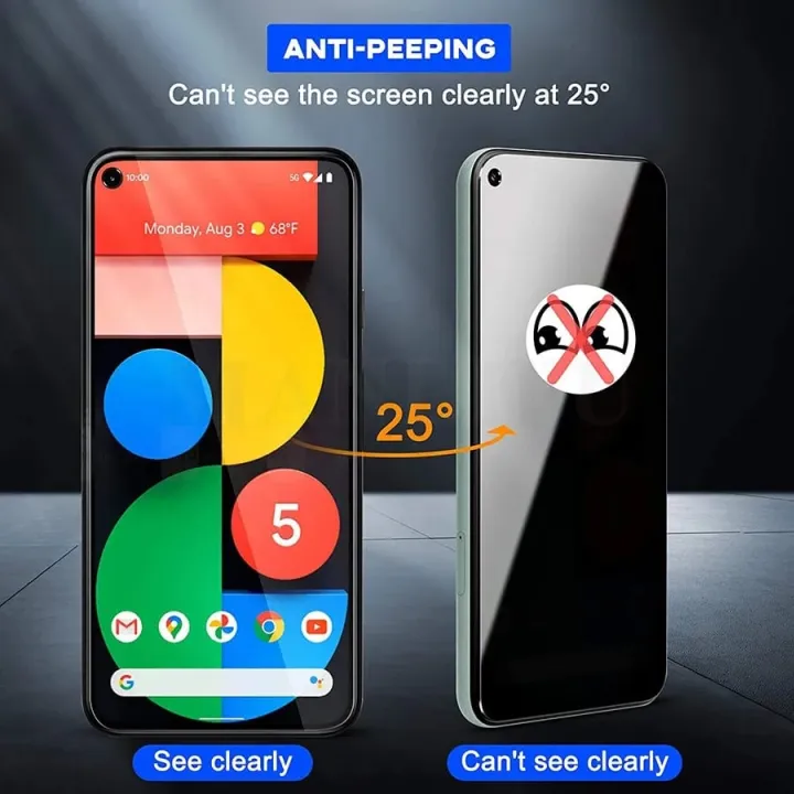 Google%20Pixel%204A%205G%20(6.2%20inch)%20-%20Privacy%20Screen%20Protector,%20Tempered%20Glass%20Full%20Cover%20Anti-Spy%203D%20Edge%20Curved%20Glass%20-%20Image%204