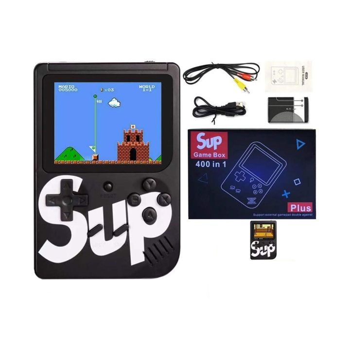 SUP Game Box Plus 400 in 1 Retro Games UPGRADED VERSION mini Portable Console Handheld - Premium Version 400 In 1 Sup Game with 3.0 Inch Screen with TV / LCD Connector Pocket Game Boy Portable Video Game Box