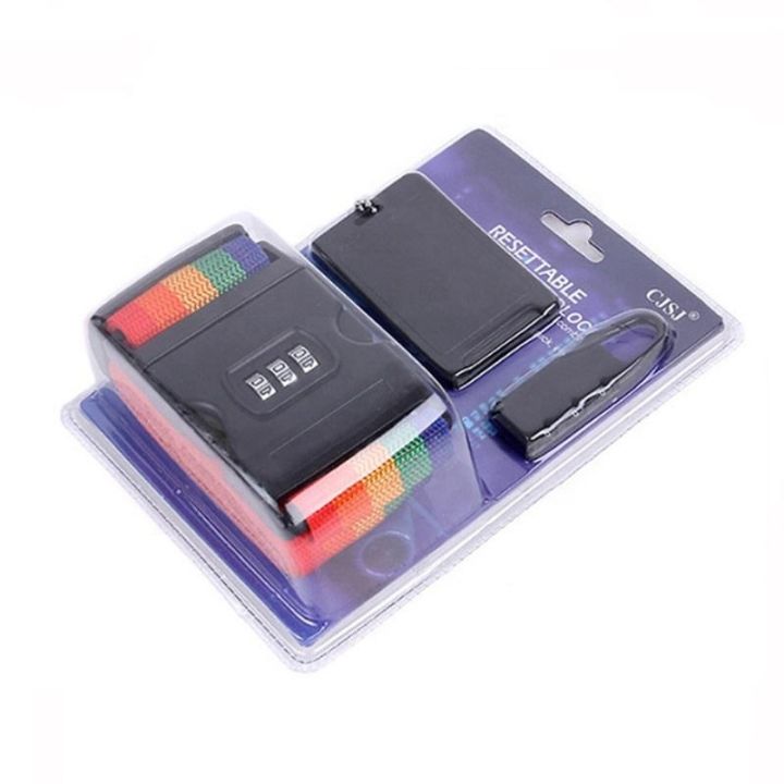 Travel%20Luggage%20Strap%20Adjustable%20Luggage%20Strap%20With%20Safety%203%20Digits%20Password%20Number%20Lock%20Rainbow%20Color%20Belt%20Strap%20Lock%20-%20Image%202
