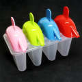 Omega 4PCS Multi-Color Ice Cream Lolly Plastic Mold - Create Fun and Delicious Homemade Treats. 