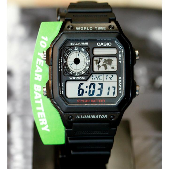Casio AE-1200WH-1AVDF- Vintage Style - Wrist Watch for Men