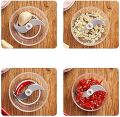 Portable USB Rechargeable Electric Fruit Vegetable Onion Garlic Cutter Food Speedy Chopper Mini Slicer, Food Processor. 