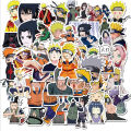 50pcs/Pack Cartoon NARUTO Anime Stickers Waterproof Skateboard Sticker Kids Toys. 