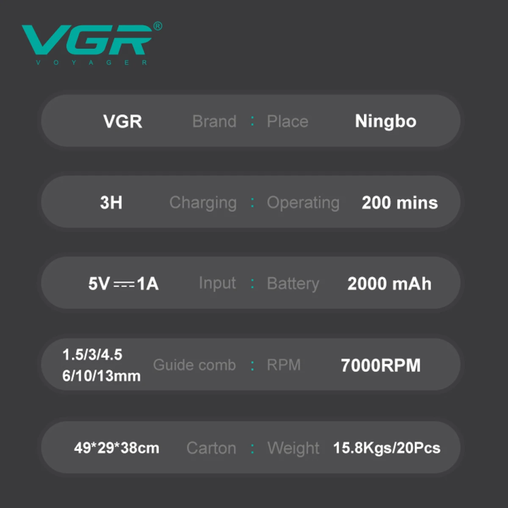 VGR%20Hair%20Trimmer%20Professional%20Trimmers%20Barber%20Cordless%20Clippers%20Electric%20Hair%20Cut%20Machine%20LED%20Hair%20Trimmer%20for%20Men%20V-996%20V-196%20-%20Image%204
