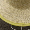 Men's summer big brimmed straw hat white bamboo hat big brim bamboo braided sun hat breathable cool bamboo coke under sunscreen hat. 