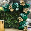 20pcs 9inch British racing Dark Green Balloon without shinny for Adult Birthday Bridal Shower Wedding Jungle Theme Party Decoration birthday green Garland  theme balloons Baby Shower,Christmas. 