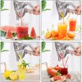 Manual Juice Squeezer Aluminum Alloy Heavy-Duty Hand Pressed Fresh Juice Extractor. 