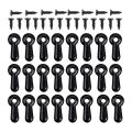 300 Picture Turn Button Fasteners Photo Frame Hardware and 300 Screws for Craft, Hanging, Drawing, Black. 