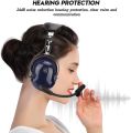 Aviation Headset, Pilot Headset, General 3.5mm Dual Plug Noise Cancelling Headset Blue. 