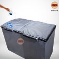 Waterproof Double Door Deep Freezer Cover with Handle Covers Dual Layer Fabric Washable. 