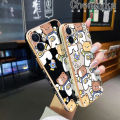 Chenyyka For Realme C21 Case Cartoon Astronaut Bear Pattern Luxury Plating Silicone Phone Cases Fashion Shockproof Soft Case Full Cover Camera Lens Protection Shell. 