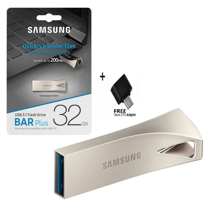 32Gb%20SAMSUNG%20Usb%20Flash%20Drive%20Stain%20Steel%20Pen%20Drive%20USB%20Good%20Quality%20%20+%20OTG%20Converte%20-%20Image%202