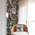 3D Stone Rock Grass Wallpaper TV Background Decal Living Room Cafe Decor Sticker. 