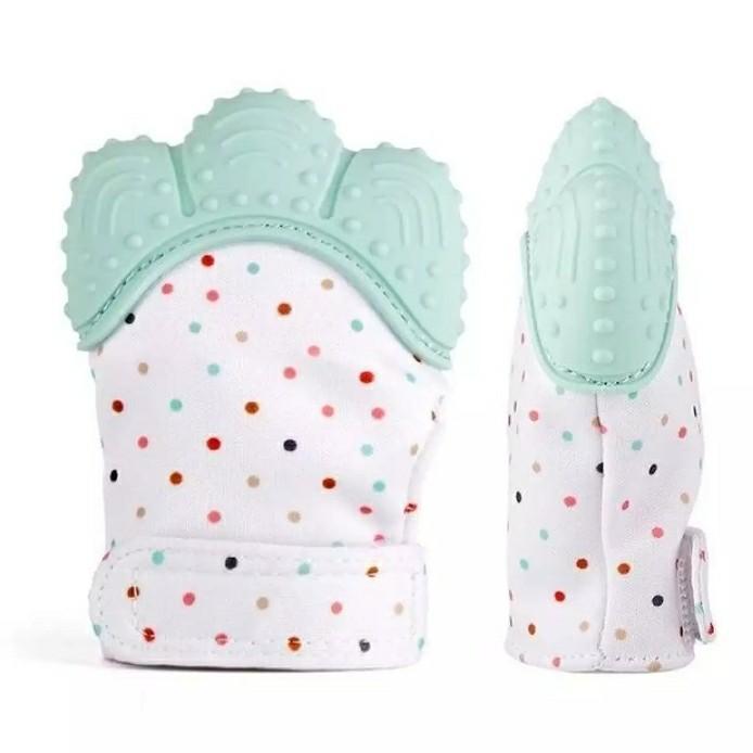 Baby Glove Silicon Teether Teething Mitten Anti-Bite Thumb Chewable