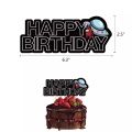 Among Us Figure Latex Balloon Game Banner Per Toys Black Happy Birthday Party Decorations Cartoon Toys For Kids Adult. 
