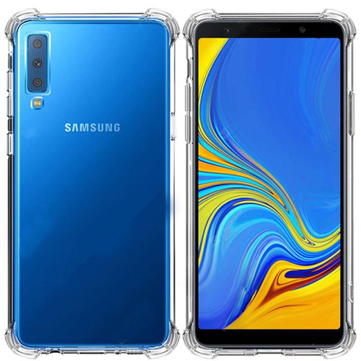 Samsung%20Galaxy%20A7%202018%20Shockproof%20Transparent%20Soft%20Silicone%20Back%20Cover%20-%20Image%203