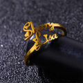 Custom Ring Ring With Name Personalized Name Ring Women's Customized Single/Double Name Rings. 