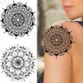 【Good-Love Store】3D Dreamcatcher Feather Temporary Tattoos For Women Thigh Henna Pendant Rose Snake Tatoo Flower Tattoo Sticker. 