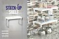 1 Pc Kitchen Stack up shelf for kitchen cabinets ,Stack up Shelf, Kitchen Organizer , Space-Saving Shelf, Pantry Organizer. 