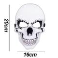 Universal Devil Head Neon Halloween Mask, Led Purge Mask 3 Lighting Modes For Costplay 1 Pc(Green). 