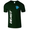 Forest Green Mr Beast T shirt Facon Beast Youtuber Cotton For Mens. 