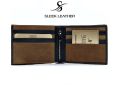 SLEEK Premium Real Leather Wallet for Men with Zipper and Gift Box - Cash & Card Branded Wallet - Model: WILD WEST- Bifold Slim Wallet - SK-1 - Wallet for Men's. 