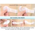 Pack Of 5 Safety Plastic Locks for Drawers, Doors, Cabinets, Cupboards & Window lock. 
