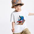 Children's T-Shirts Boys Thomas Little Train and Friends Tops Tees Cartoon Short Sleeve T Shirt Baby Unsex Clothes. 