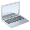 Girl mini pocket laptop shape makeup clear mirror baby mirrors toy. 