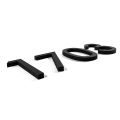 Address Big Modern Door Alphabet Floating House Number Letters Sign #0-9 Black Numbers 125mm 5 in Home Outdoor Demoo. 