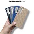 Infinix Hot 60 Pro 4G Back Cover Soft Matt New Woven Design Leather Feel tpu Case for Infinix Hot 60 Pro 4G. 