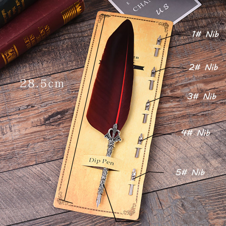Quill%20Pen,%20Fancy%20Pen,%20Gift%20Pen%20%7C%20Maroon%20Pen%20-%20Image%202