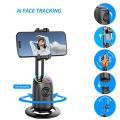 P05 AI Intelligent Tracker 360° Auto Face Tracking Smart Rotation Desktop Selfie Gimbal Stabilizer for Smartphone | Holder Smart Robot Face Cameraman 360-degree Rotation Face Tracking Mobile Phone Stand Auto Face Tracking AI Desk Selfie Gimbal ADL-P05. 