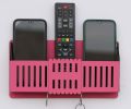 Multi Purpose Wall Mounted Remote Control Stand, Mobile Holder, Key Chain Hanging Stand. 