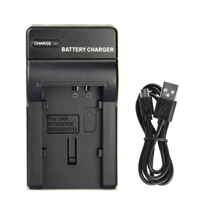 BP-808 Battery Charger for Canon BP-807 BP-809 BP-819 BP-827 Bp-820 XA10 Vixia G20 G10 R50 M40 M41 HF200 HF S21 HF10